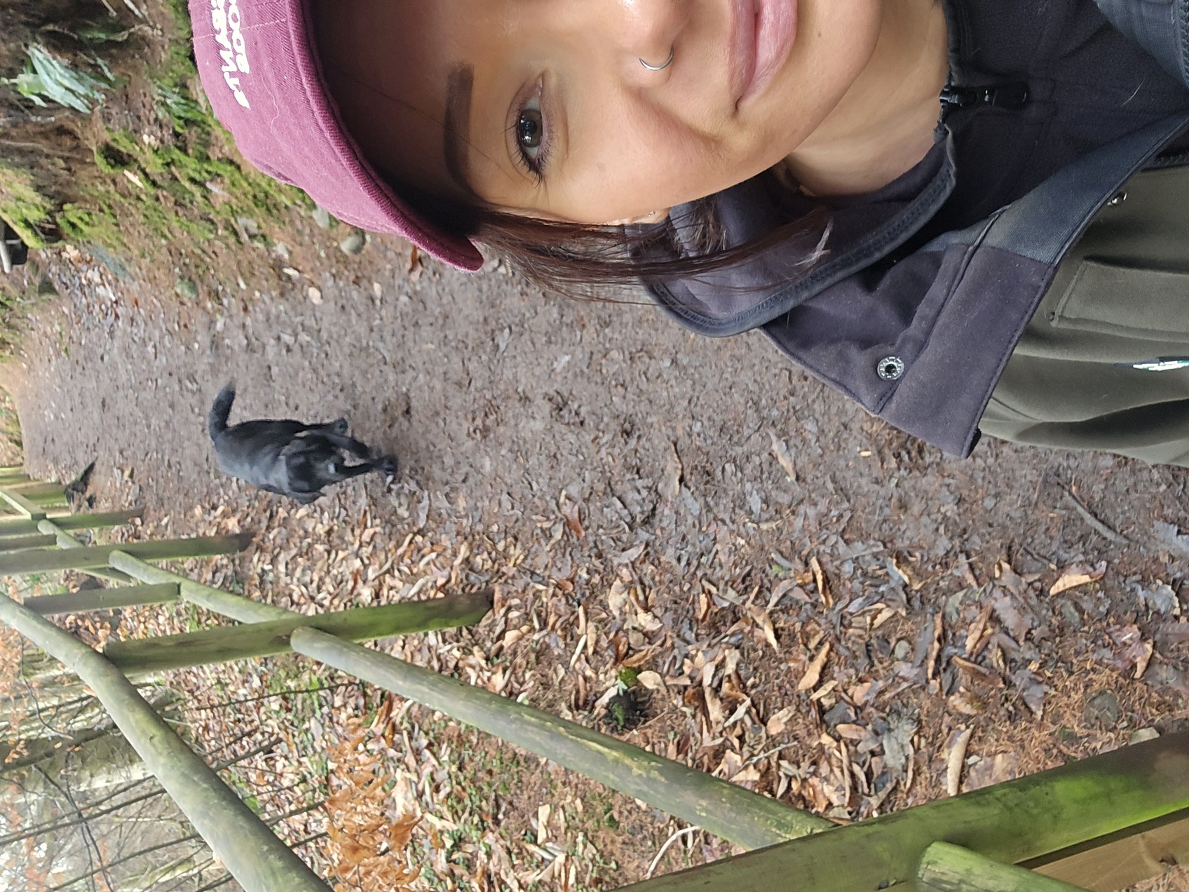 Rachel from Bark and Stride out on a woodland walk